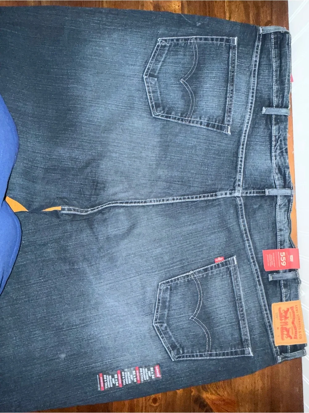 Levi's Men’s 559 Relaxed Straight Jeans in Dark Indigo 52x34